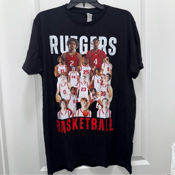 Rutgers Scarlet Knights Men’s Basketball 2024-2025 T-Shirt - Picture 1 of 4